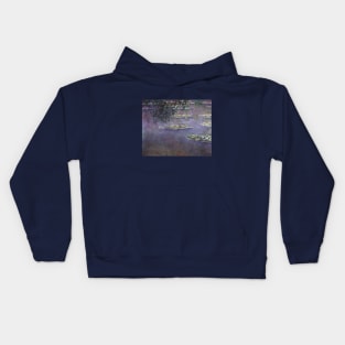 Waterlilies by Claude Monet Kids Hoodie